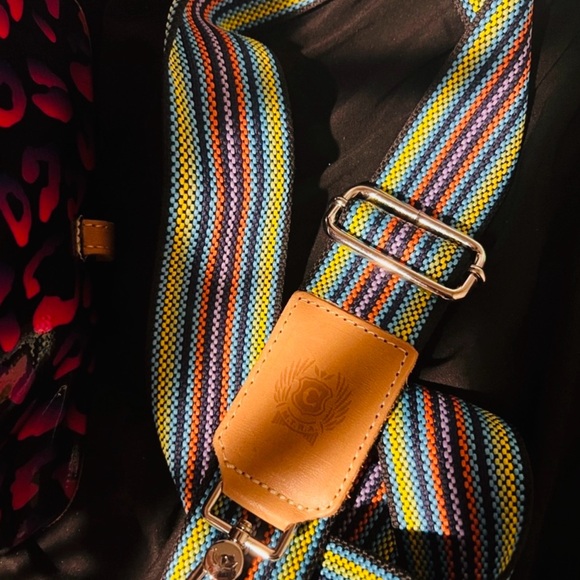 Consuela Vibrant Pink and Black Leopard Tote - Picture 7 of 8